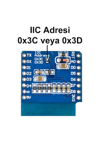 Wemos D1 Mini Oled Shield Modül 64x48 Pixel Lcd Wireless Wifi