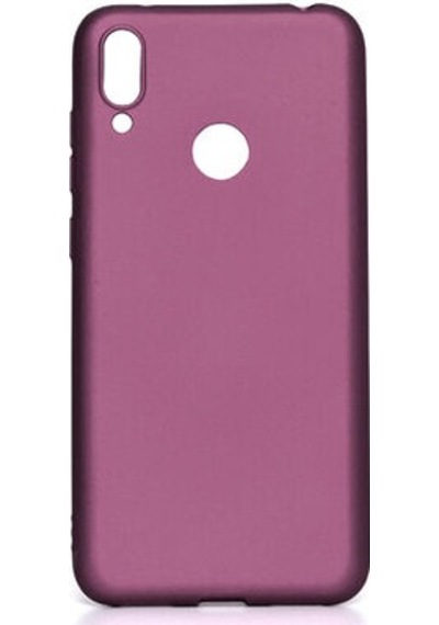 Huawei Y7 Prime 2019 Kılıf Esnek Yapılı İnce Slim Silikon Kapak Ryc/premier Bordo