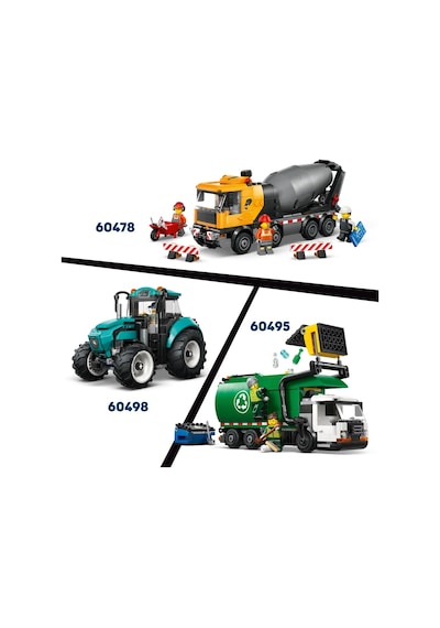 LEGO® City Kar Küreme Aracı Oyuncağı 60490 - 6 Yaş Üzeri Çocuklar için Sürücü Minifigürlü Yaratıcı Oyuncak Yapım Seti (263 Parça)