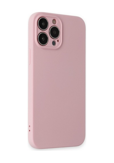 Apple iPhone Uyumlu 13 Pro Kılıf Nano İçi Kadife Silikon - Pembe Ym327897