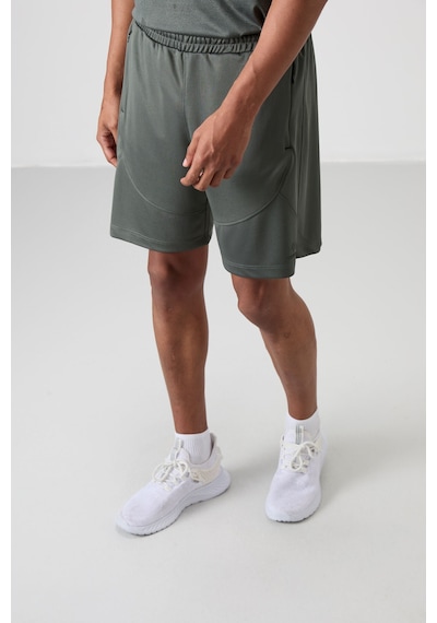 Tommy Life Haki Polyester Kalın Yumuşak Comfort Fit Erkek Şort - 81271 Haki