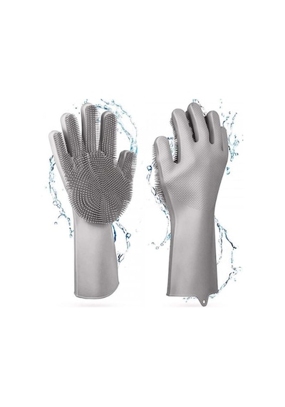 Sihirli Isıya Dayanıklı Silikon Çok Amaçlı Bulaşık Eldiven Fırçası Magic Gloves Çok Renkli