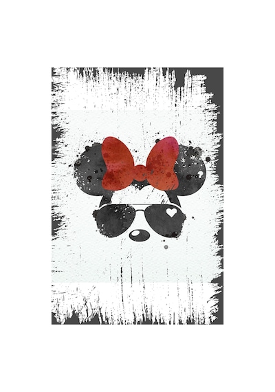 Mickey Mouse Tasarımlı Ahşap Poster Renkli - 645065599