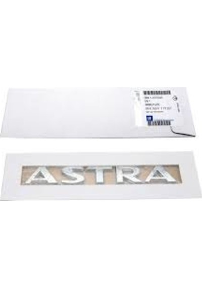 Opel Astra J Astra Yazısı