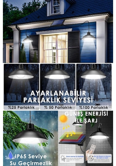 Technojet Solar 2 Lambalı Askılı Kumandalı Renk Ve Seviye Seçenek