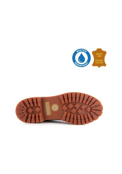 Hush Puppies Helppo 725812 Gerçek Deri, Anatomik, Waterresist Erkek Bot Tarçın Tarçın