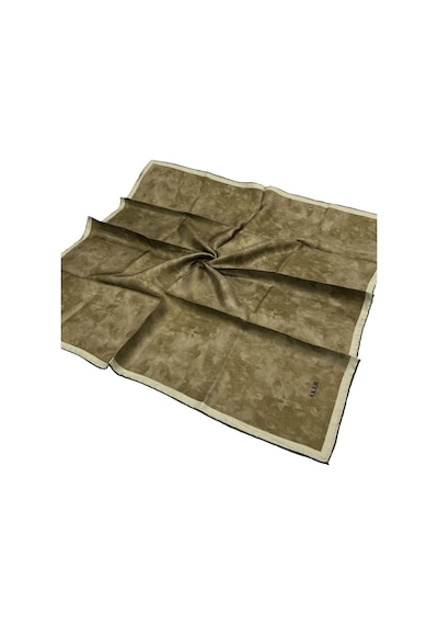 Aker Ipek Eşarp Twill - Batik Desen - Asker Yeşil 954 Asker Yeşil 954
