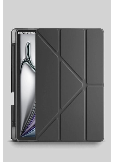 Apple Uyumlu iPad Air 11" M3 2025 / M2 2024 / Air 10.9" 2022/2020 Kılıf Kalem Şarj Bölümü Uyku Modu Standlı