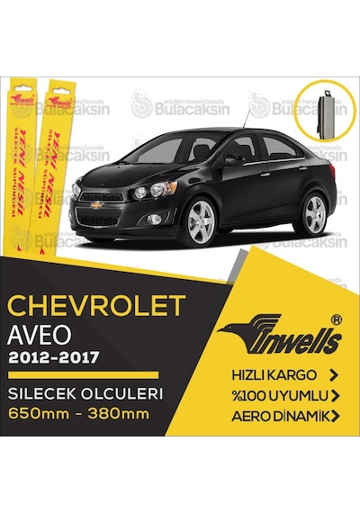 Chevrolet Aveo Sedan Muz Silecek Takımı 2012-2017 İnwells N11.4451 Chevrolet Aveo Sedan Muz Silecek Takımı 2012-2017 İnwells N11.4451