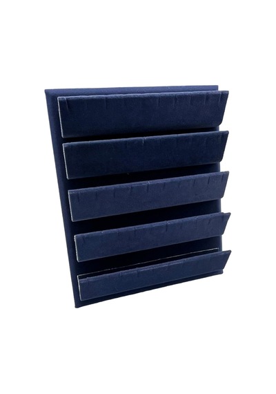Süet Kumaş 20/16 Cm Lacivert Renk Ayaklı Küpe Standı