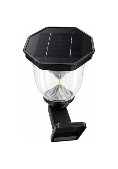 Dpa 7w Amber Işın Duvar Aplik Solar Led Güneş Enerjili Şarjlı Armatür Lamba 2000k 190lm Ip65