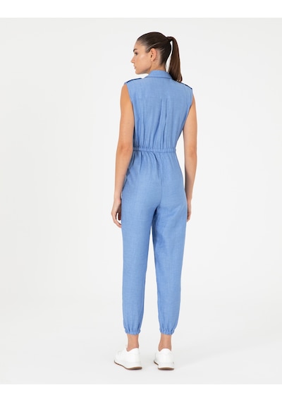 Pierre Cardin Kadın Mavi Tulum Dokuma 50284603-vr249 Mavi
