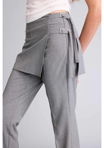 Defacto Flare Fıt Normal Bel Standart Boy Pantolon G9501ax26spgr394 Gri-gr394