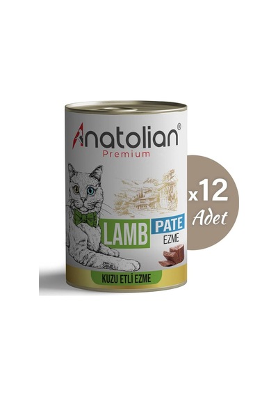 Anatolian Premium Kuzulu Ezme Yetişkin Kedi Konservesi 400 gr x 12 Adet