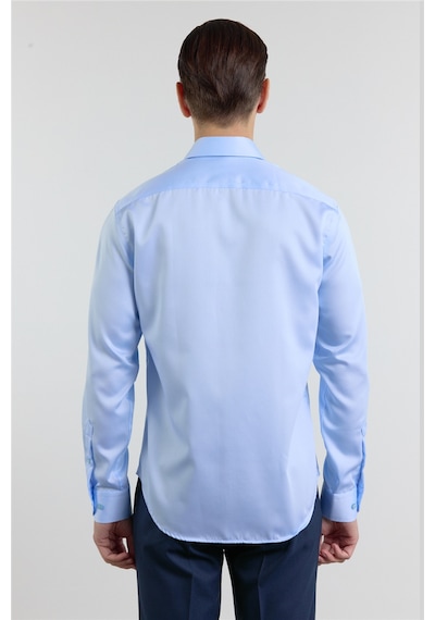 İmza Mavi Saten İtalyan Yaka Uzun Kol Cepsiz Slim Fit Pamuk Gömlek 1004255231 L İmza Mavi Saten İtalyan Yaka Uzun Kol Cepsiz Slim Fit Pamuk Gömlek 1004255231 L