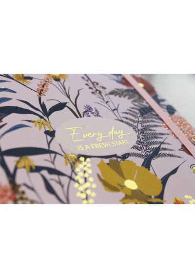 Pulko Notebook Every Day Is A Fresh Start Serisi, 14x20cm , 90gr. Ivory Kağıt, 192 Sayfa, Esnek Kapak, Düz, Powder Blush