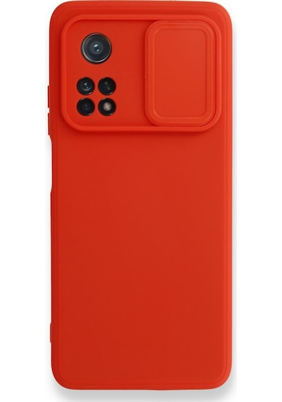 Nettech Xiaomi Mi 10T Uyumlu Kızaklı Kamera Korumalı Arka Koruma Kılıf - Lila Lila