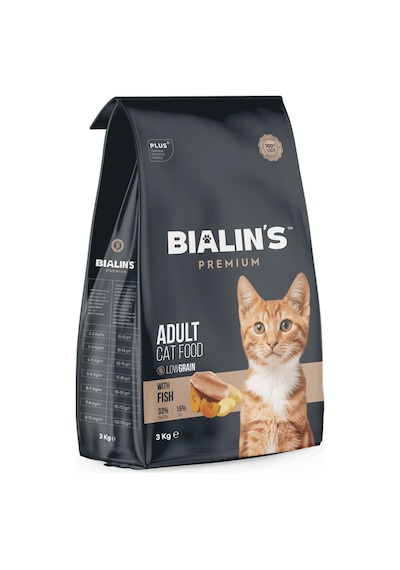 Bialins Premium Yetişkin Kedi Maması Balıklı 3kg