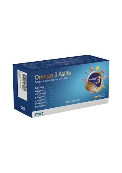 Mdc Omega 3 Aslife 30 Kapsül