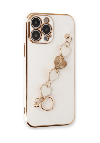 Apple  Uyumlu  iPhone 14 Pro Kılıf Esila Silikon Beyaz,