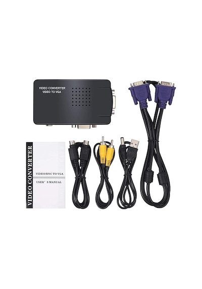 Aghbilgisayar Video To Vga Converter Rca Kompozit Av S-Video - Vga Dönüştürücü