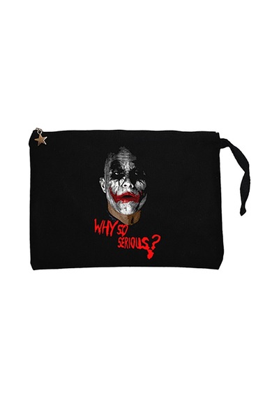 Joker How Alone You Really Are Siyah Clutch Cüzdan / El Çantası Siyah