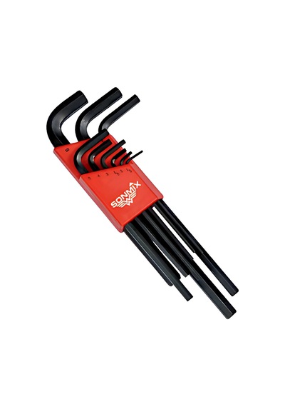 Sonmix Uzun Düz Allen Takımı 180 Mm 9 Parça