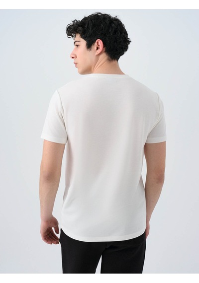 Loft Regular Fit Beyaz Erkek T-shirt Lf2038850 Beyaz