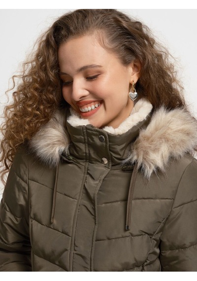 LOFT Regular Fit Kadın Mont Lf2033576 Q1.v1 Haki