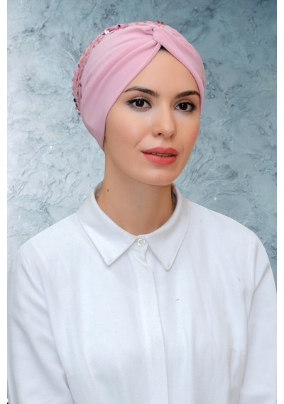Hürrem Bone Pudra Pratik Hazır Geçmeli Tesettür Bone Sandy Kumaş Pullu Büzgül Pudra Hürrem Bone Pudra Pratik Hazır Geçmeli Tesettür Bone Sandy Kumaş Pullu Büzgül Pudra
