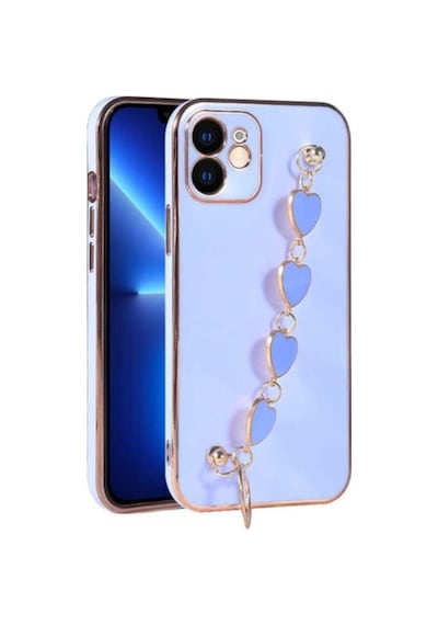 Apple Uyumlu iPhone 11 Kılıf Zore Kalbim Kapak Lila