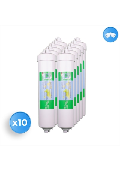 Su Arıtma Cihazı Premium Inline Aşama 2 Ön Karbon Filtre 10 Adet
