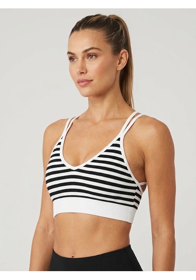 Stormwear Kadın 2'li Fitilli Kumaş Çizgili Büstiyer Crop Top Siyah/mavi Mavi - Siyah Stormwear Kadın 2'li Fitilli Kumaş Çizgili Büstiyer Crop Top Siyah/mavi Mavi - Siyah