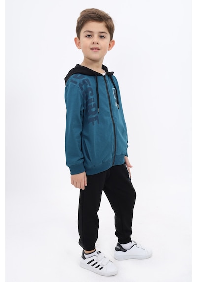 Toontoy Kids Toontoy Erkek Çocuk Baskılı Eşofman Takım Petrol Mavi