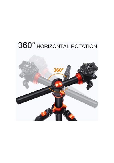 K&f Concept - Sa254t2 185cm Alüminyum Kompakt Tripod Kf09.090