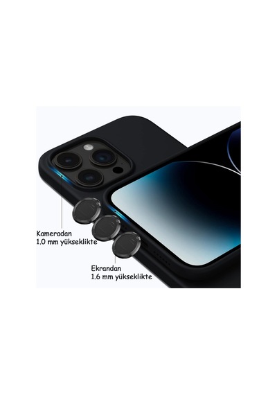 Apple Uyumlu iPhone 14 Pro Max Kılıf Kamera Lensli Lansman Silikon Kapak