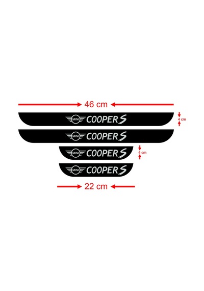 Mini Cooper S Kapı Eşiği 4 Lü Aksesuar
