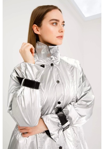 Pureva Shiny Micro Spor Kap - Gümüş