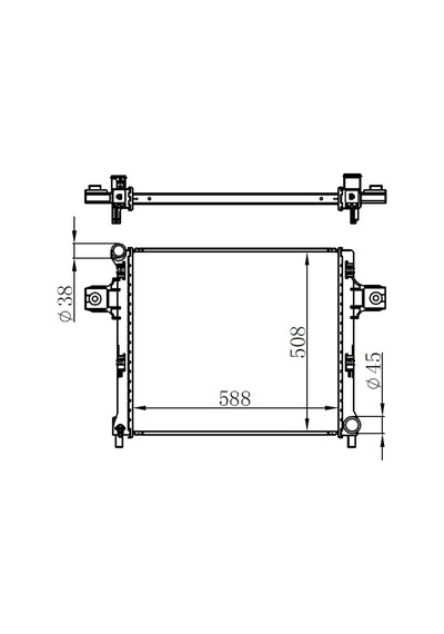 Oris Radyator Brazing Mt 588x508x32 Jeep Commander 3.0 Crd 2005 61022 Orıs Bgm342032 55116858aa
