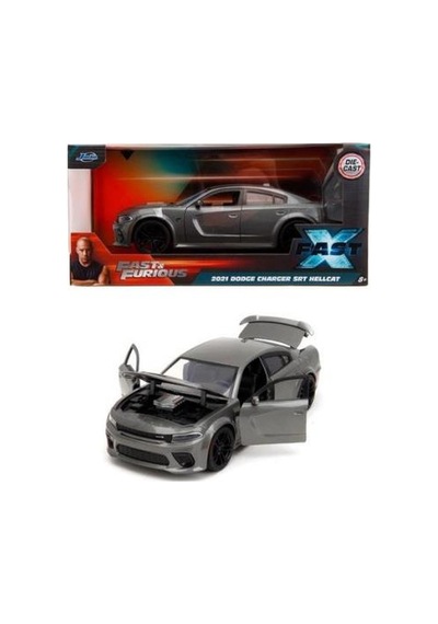 Jada Fast & Furıous 2021 Dodge Charger Srt Hellcat Dıe Cast Metal 1/24 Model Araba