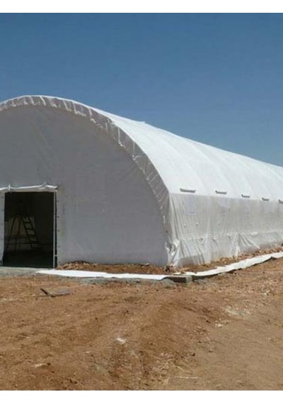 Beyaz Renk Ebatlı Branda. 4x5 Çadır 120 Gr/m2 Su Geçirmez Kamyon Saman İnşaat Gölgeleme Çadırı