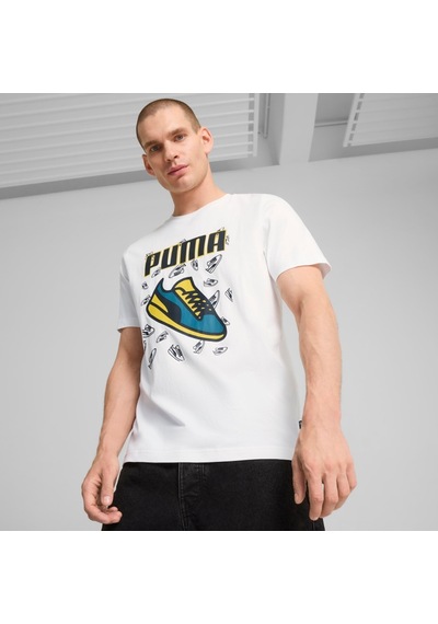 Puma Graphıcs Sneaker Tee Erkek Kısa Kollu Tişört 68320902 Beyaz