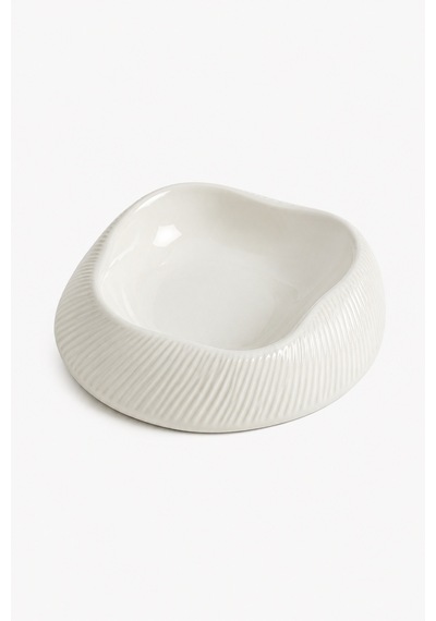 X Duygu Batum Momento Ripple Bowl Servis Sunum Tabak Ekru - 923712663 Ekru