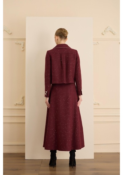Senna Aurora Skırt Bordo Bordo