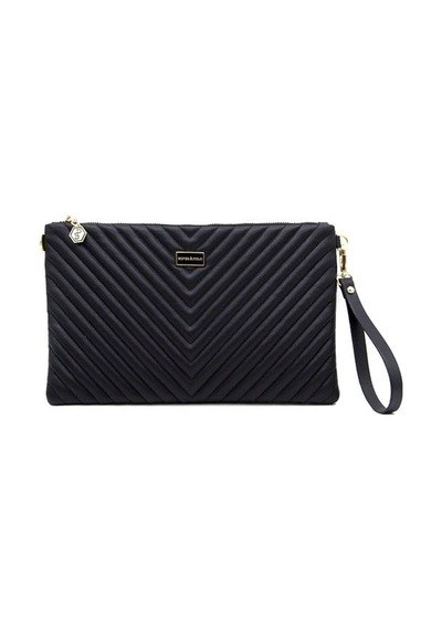 Silver Polo Sp1034 Kadın Portföy & Clutch Kapitone V Siyah-siyah