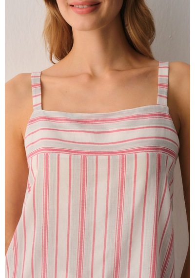 Suwen Loren Atlet Şort Pijama Takımı Sh26543667919 Pembe