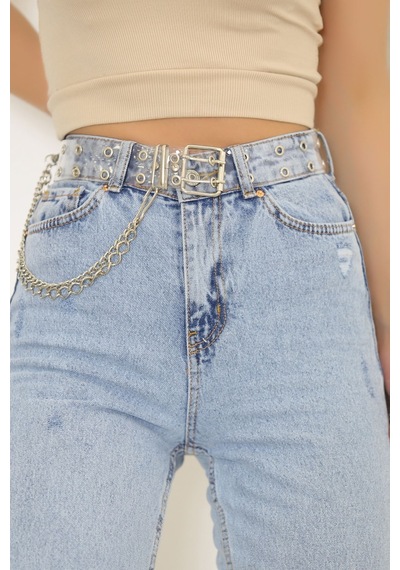 Buyers Butik - Zincirli Kemer Şeffaf - 6779.1140. 001 Şeffaf