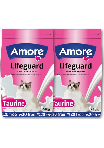 LifeGuard Yavru Kedi Süt Tozu 480gr ve Hills Kitten 100gr ZipPack