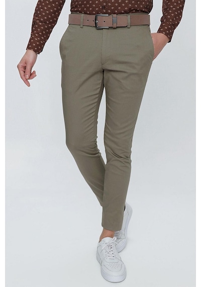 Efor P 1112 Slim Fit Haki Spor Pantolon Haki