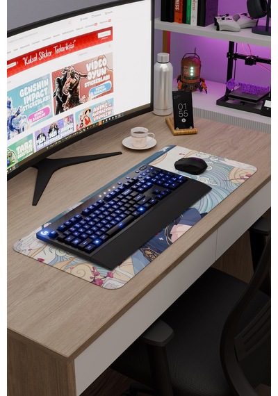 Ayaka Genshin Impact Anime Gacha V2 - 70x30 Xl Gaming Mouse Pad Fare Altlığı